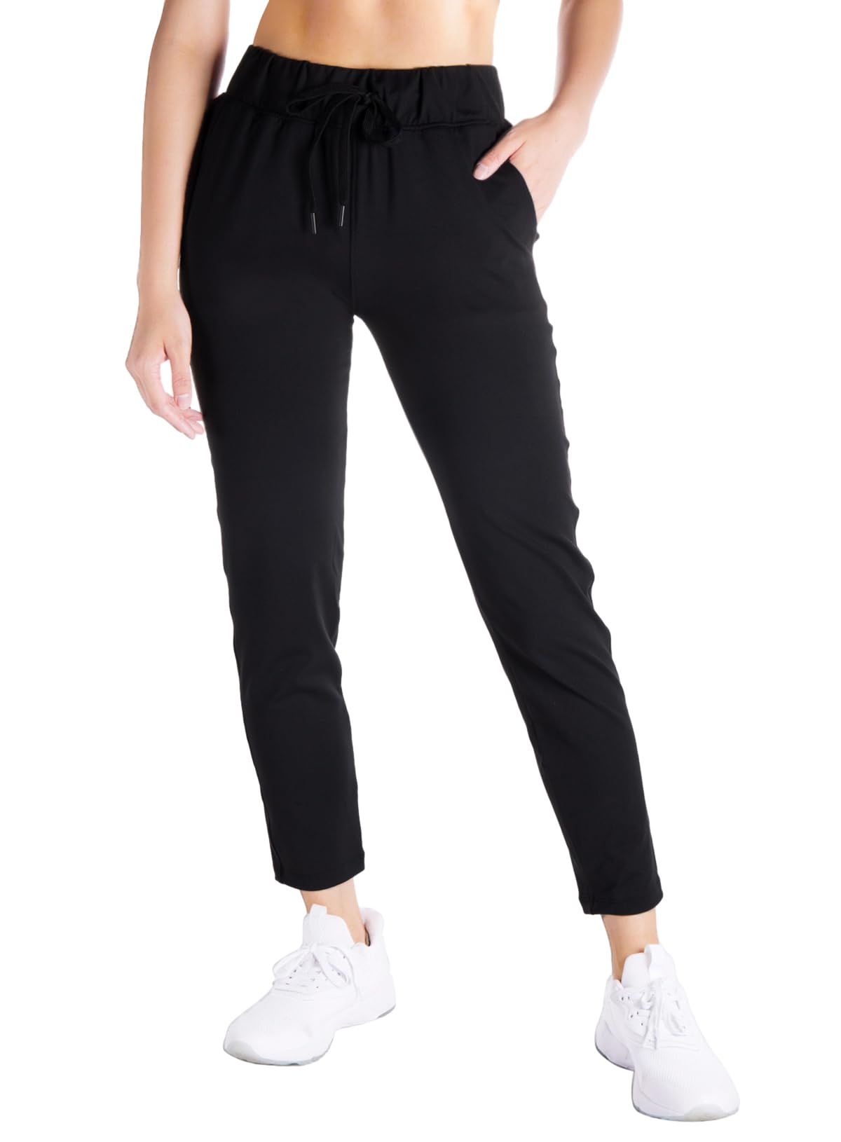 Yogipace Petite/Regular/Tall Women's Casual On The Fly Pants Drawstring Joggers for Travel