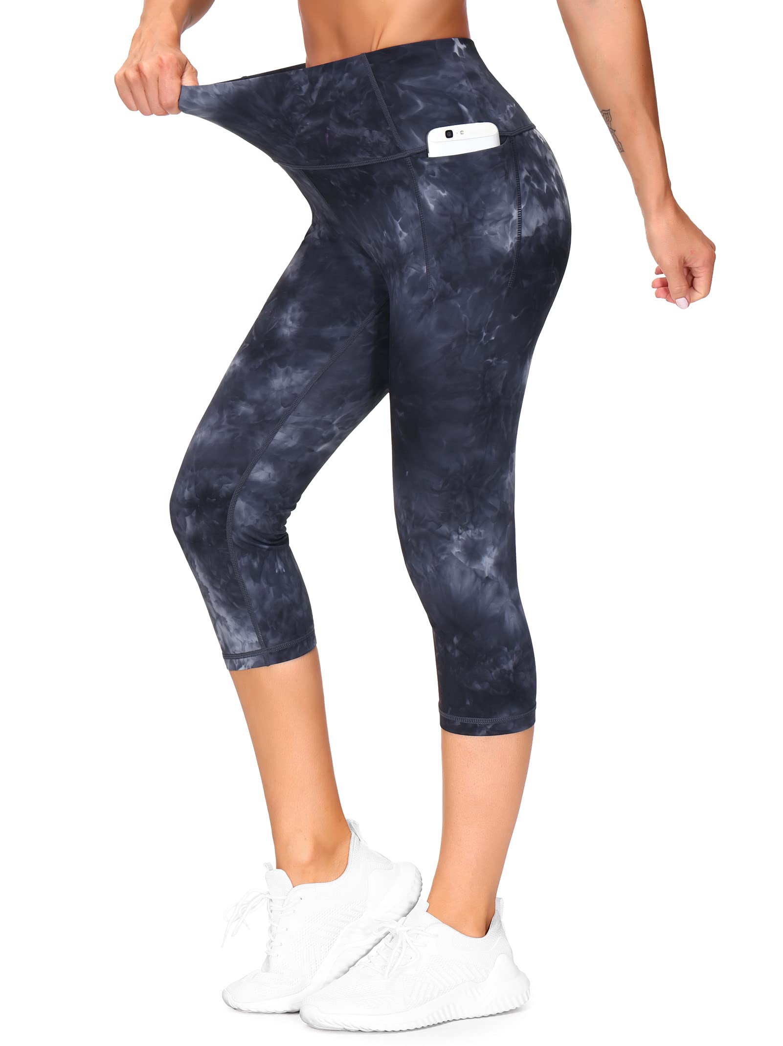 High Waisted Tummy Control Workout Capris Leggings with Pockets for Women Running Yoga Hiking
| THE GYM PEOPLE Yoga Pan