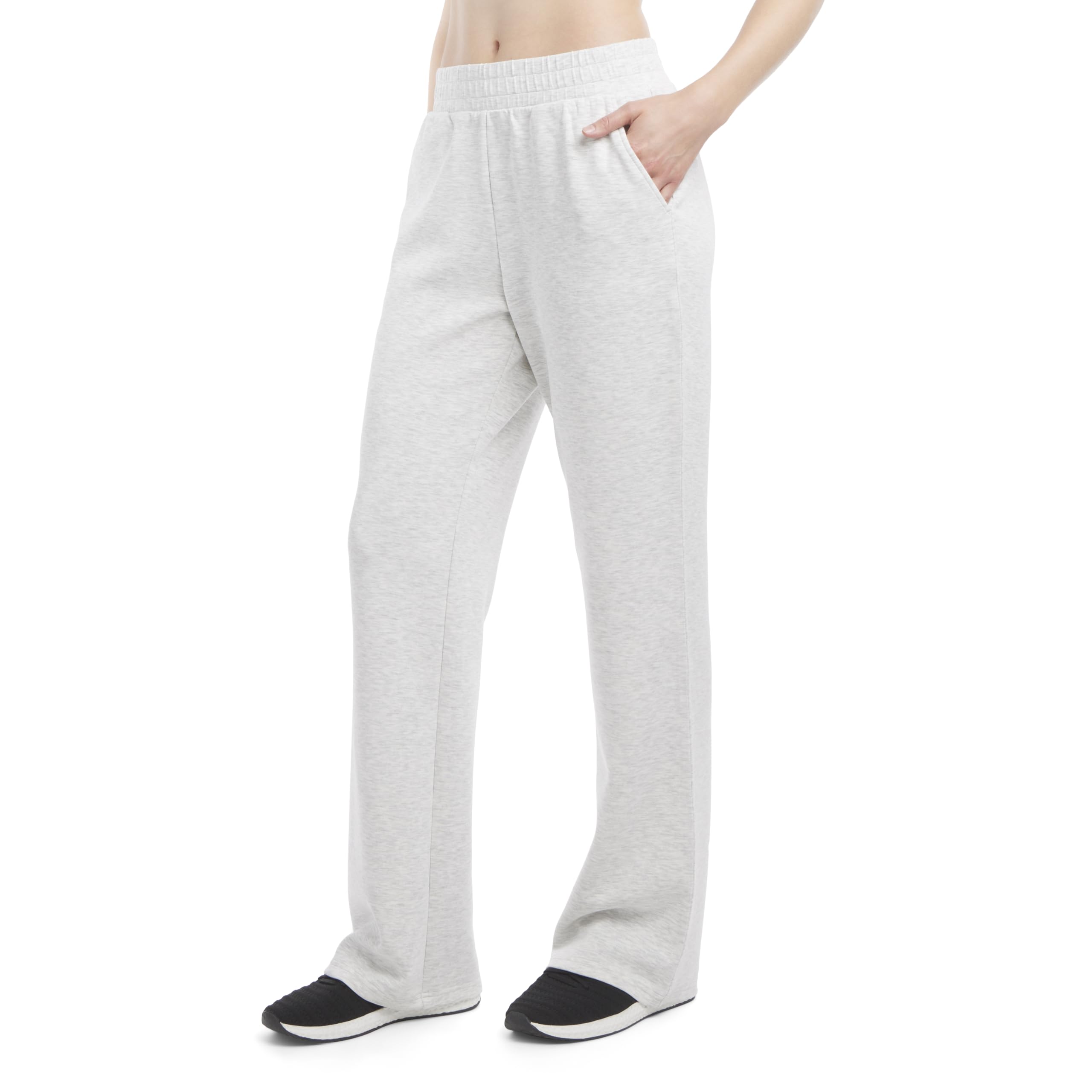 Danskin Women's Cloud Flare Leg Sweatpants for Comfortable Workout and Daily Wear Stretchy and Breathable High Waisted S