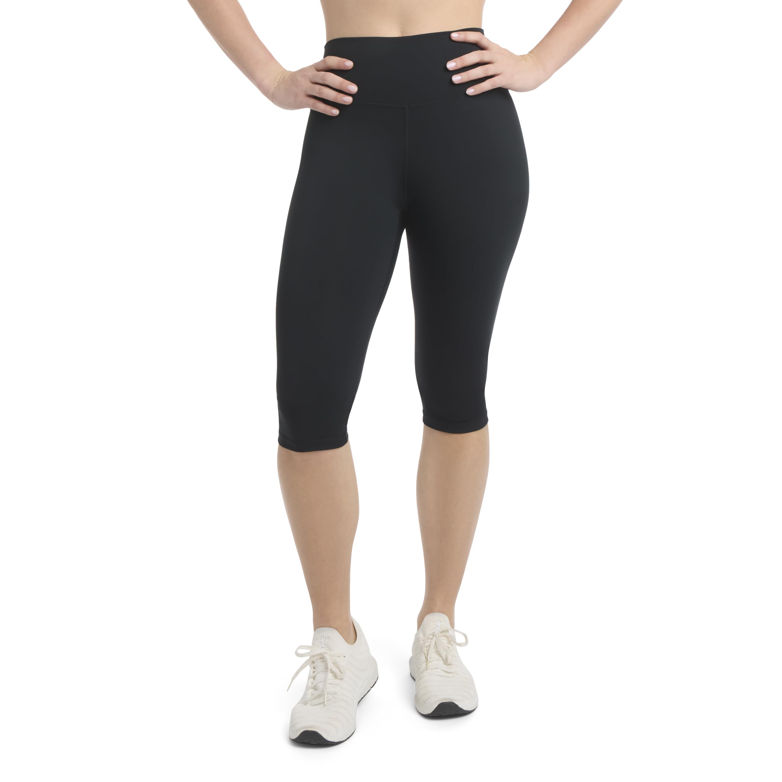 Danskin Women's Compression Nylon Judo Capri Leggings for Active Fitness Enthusiasts in Gym and Training Sessions Highli