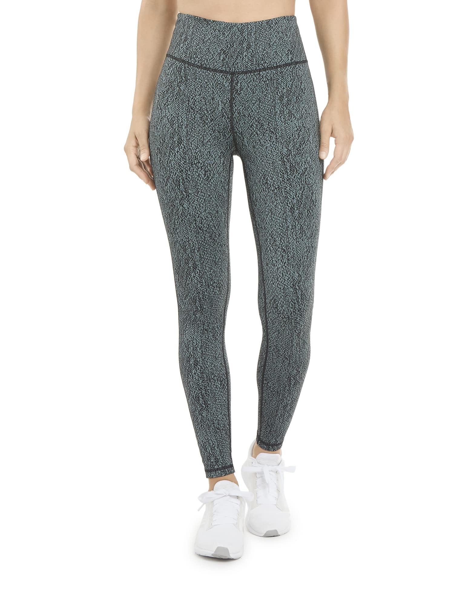 Danskin Women's Stylish Snakeskin Jacquard Legging for Fitness Enthusiasts at Home Gym